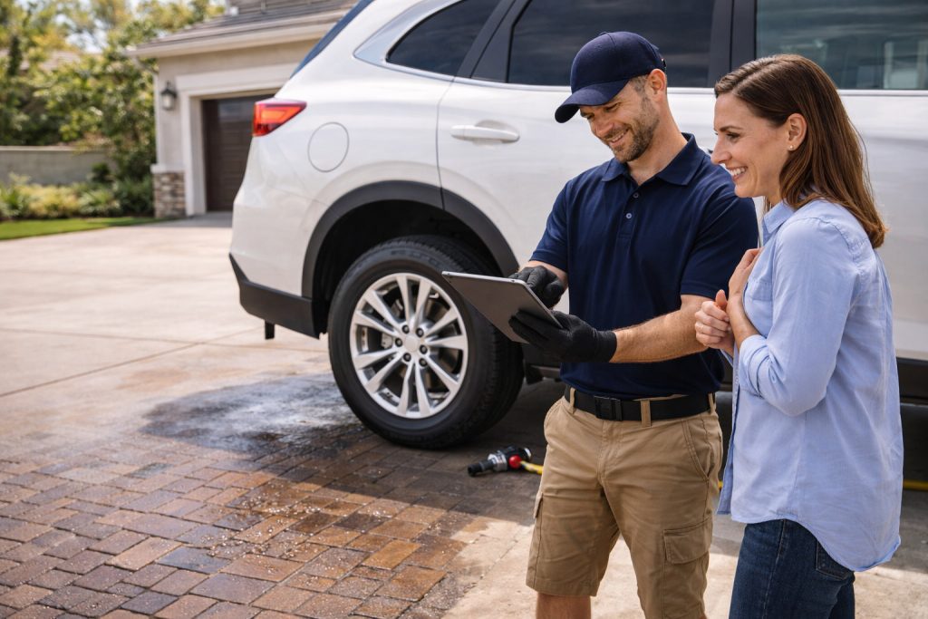 Mobile tire pressure system